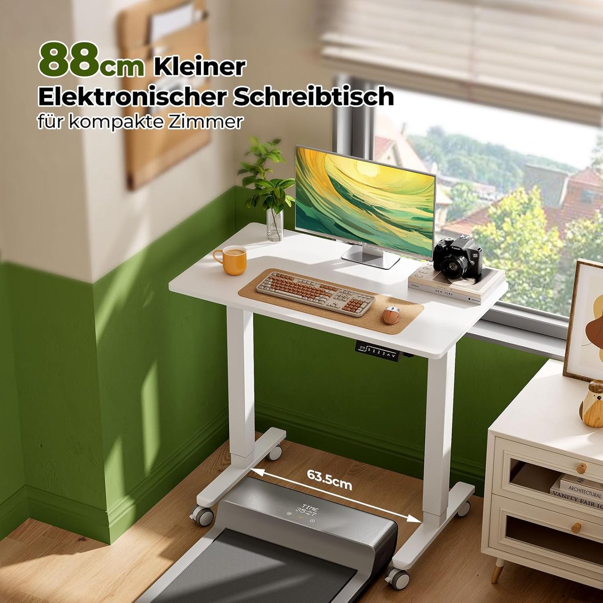 Mobili Bella FlexDesk Pro Elektrisch Zit-Sta Bureau 88 x 50 cm thumbnail 4
