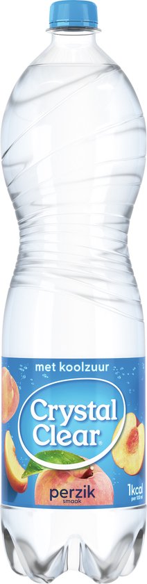 Crystal Clear - Perzik - 6 x 1,5 liter - Koolzuurhoudend