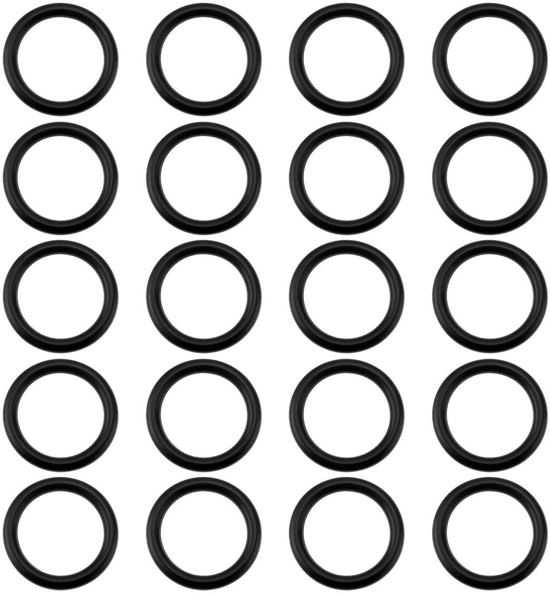 Dailygoods- O-ring 19x14x2.5mm - 20 Stuks - NBR70 Nitrile Rubber - Hoge Kwaliteit - Geschikt voor Hydraulische/Pneumatische Toepassingen - Stabiele Dichting - Rubberring