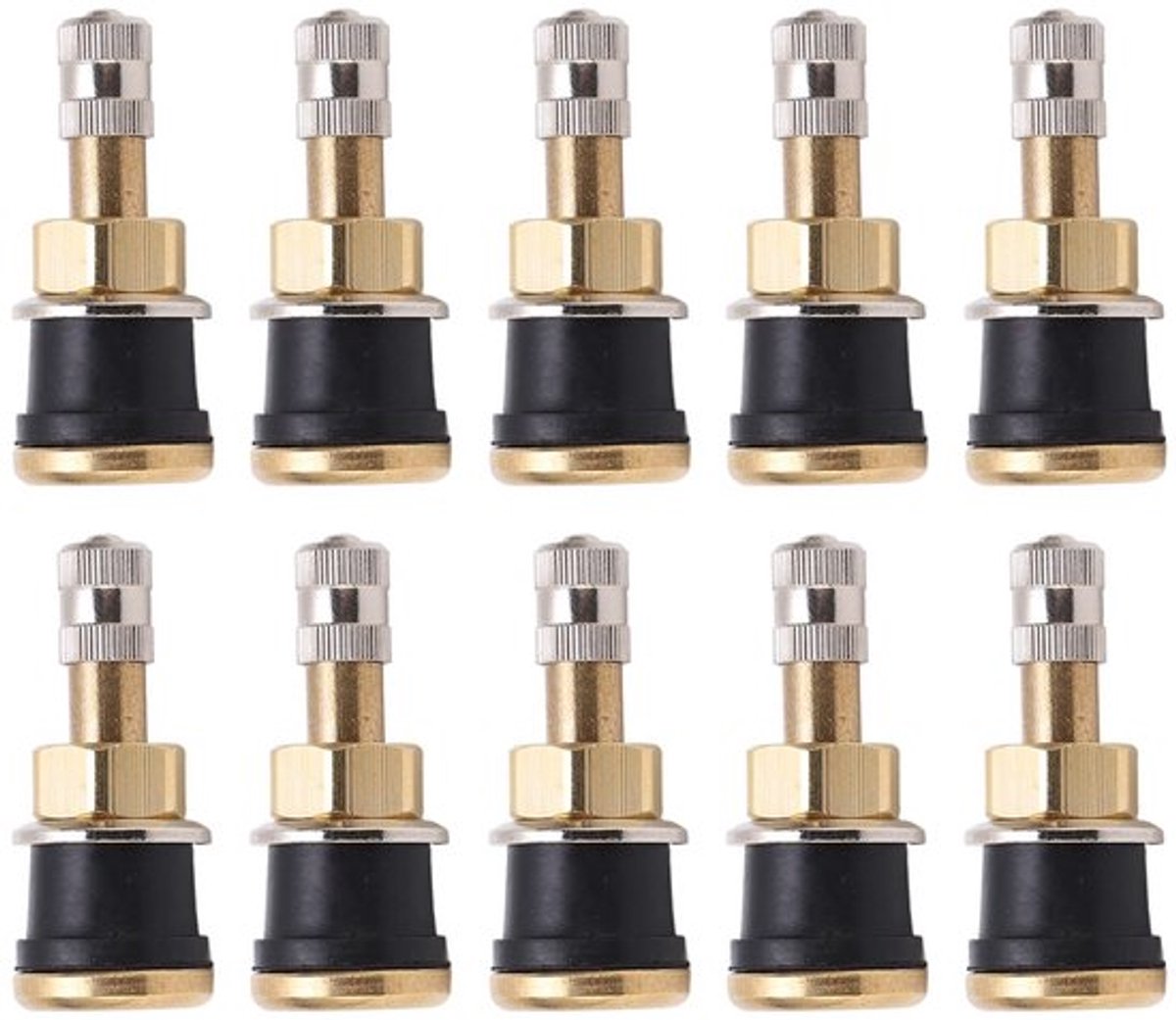 Allecto - Luchtventiel Schaft - 10 Stuks Brass Tr501 - Geschikt voor
