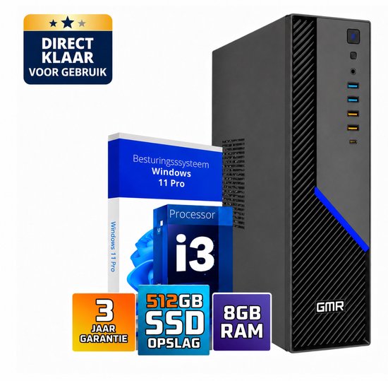 PC met Intel Core i3 processor met 8 GB RAM geheugen kopen? Kijk