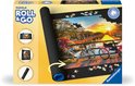 Tapis de puzzle Roll & Go Ravensburger avec une image des canaux d'Amsterdam avec des vélos.