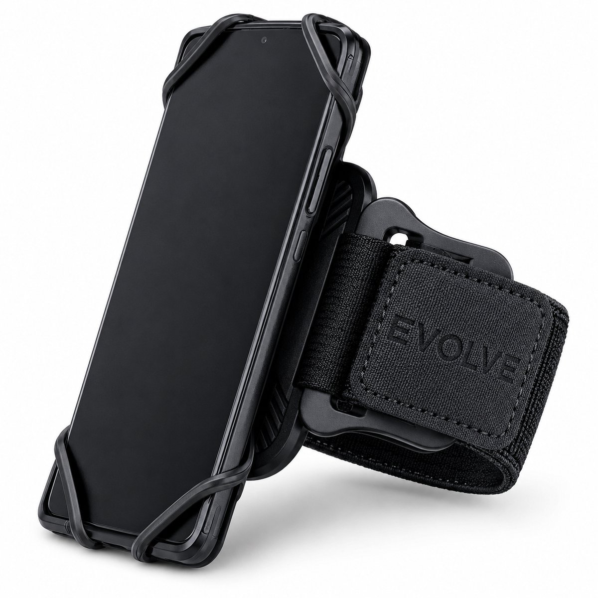 Fit Evolve Hardloop Telefoonhouder – Verstelbare Sportarmband voor Telefoon – 360° Draaibaar voor Bovenarm en Onderarm