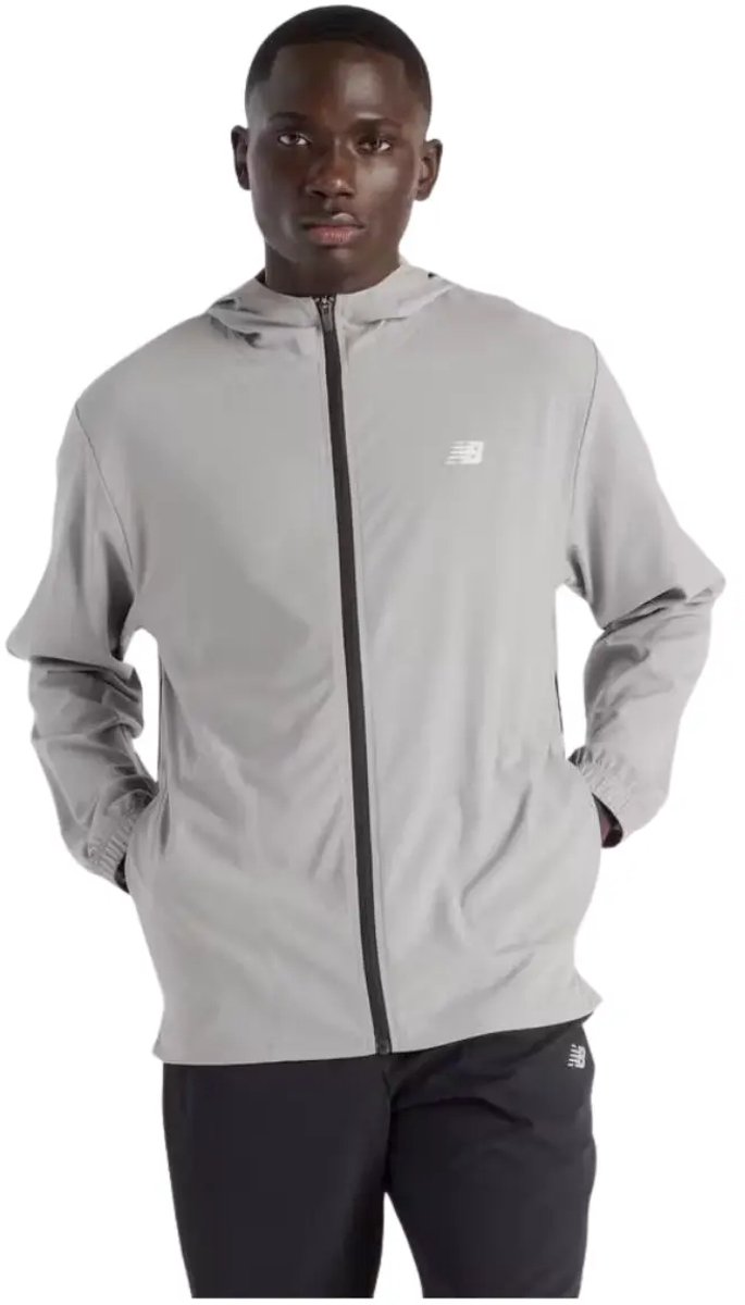 New Balance Sport Woven Jacket Heren Sportjas Grijs