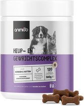 Animigo Heup- en Gewrichtscomplex voor honden en katten met 120 zachte kauwsnacks.