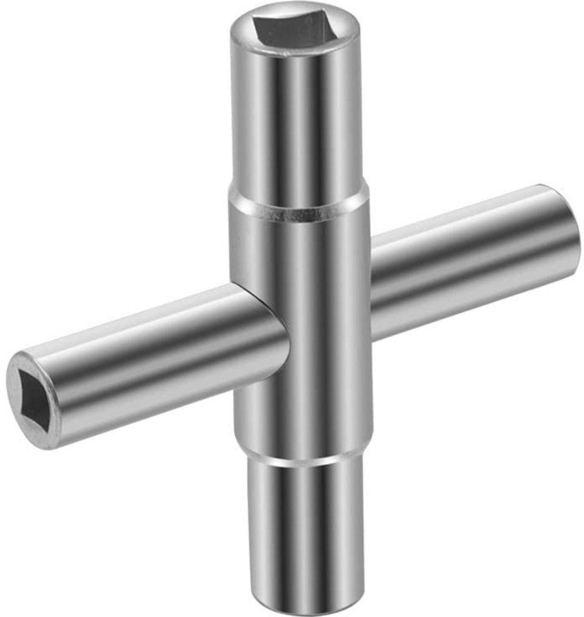 Dailygoods - Multifunctionele Vierkantsleutel - 4 Wegen - Voor Gas en Water - 6.5mm/7mm/8mm/9mm - Handig gereedschap - Voor klussen - Geschikt voor mo...