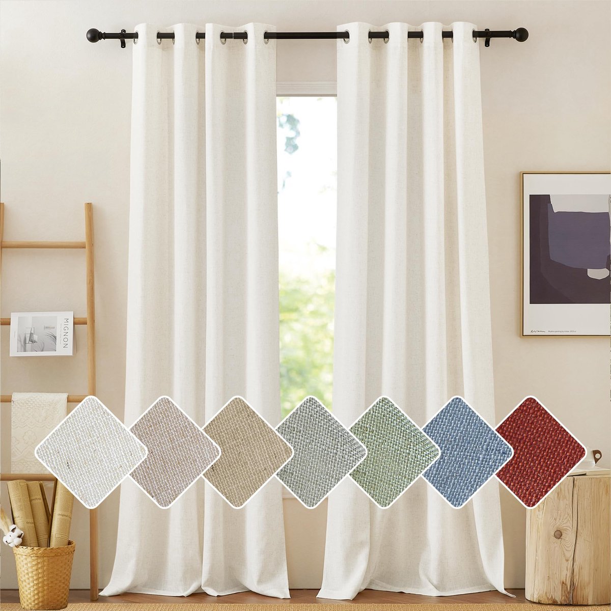 Dailygoods- Raamgordijnen Kant en Klaar 132x180cm - Transparante Gordijnen - Vitragegordij
