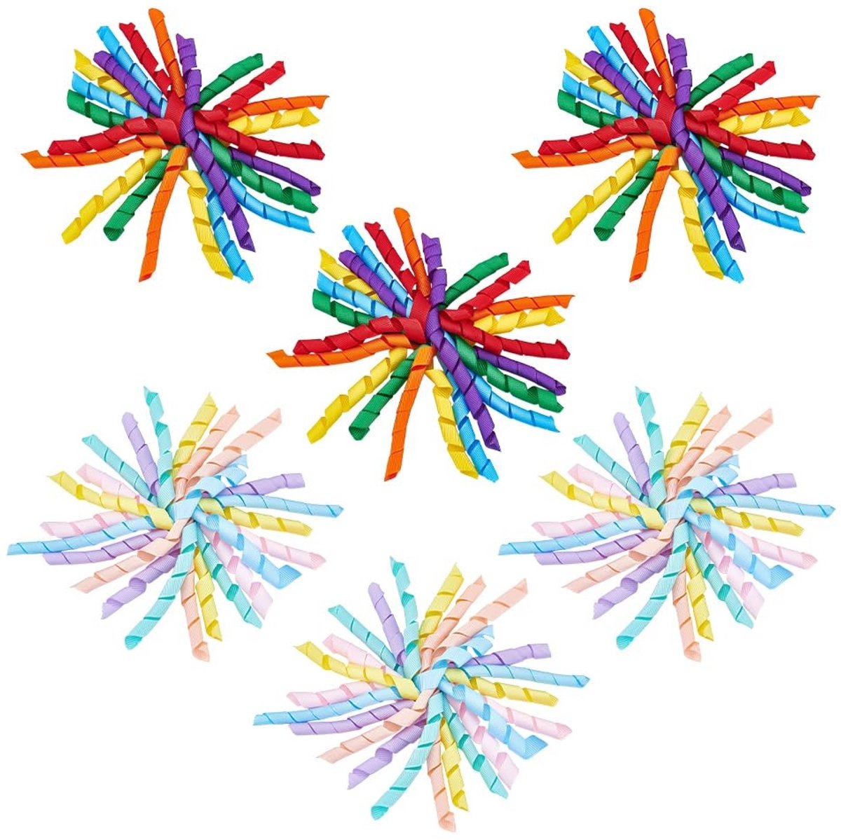 Dailygoods- Gift Strik 6 Stuks - Zelfklevende Strikken - Krullend Lint - Present Strikken - Geschenkverpakking - Decoratie Accessoires - Cadeau Strik