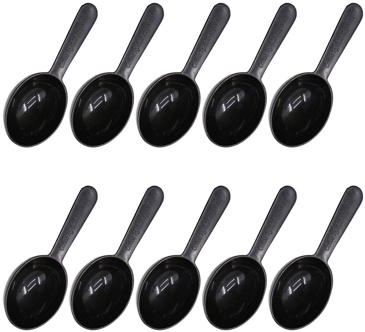 Dailygoods- Dispenserlepel 7 gram - Maatlepel Set 10 stuks - Maatlepels voor Koffie/Wasmiddel/Eiwitpoeder - Duurzaam Polypropyleen - Veilig en Gemakkelijk Schoon te Maken