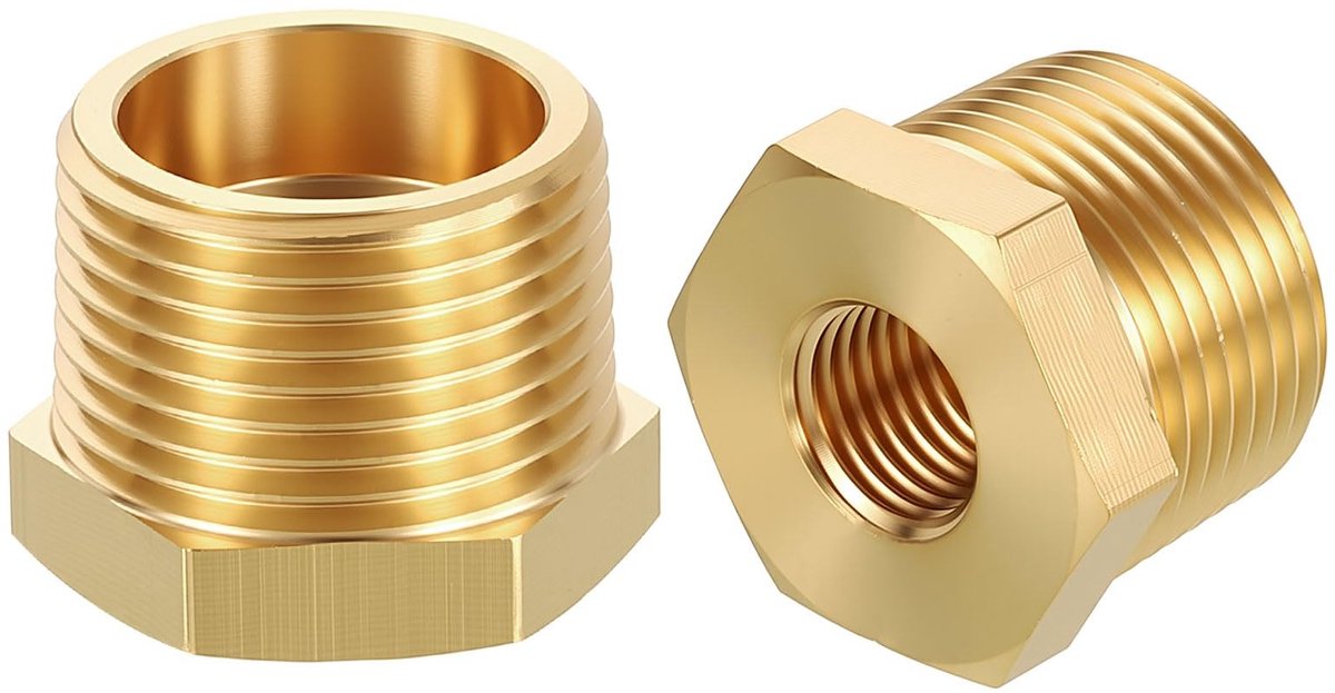 Dailygoods - 2 Pack Mannelijk naar Vrouwelijk Adapters 3/4" MNPT x 1/4" FNPT