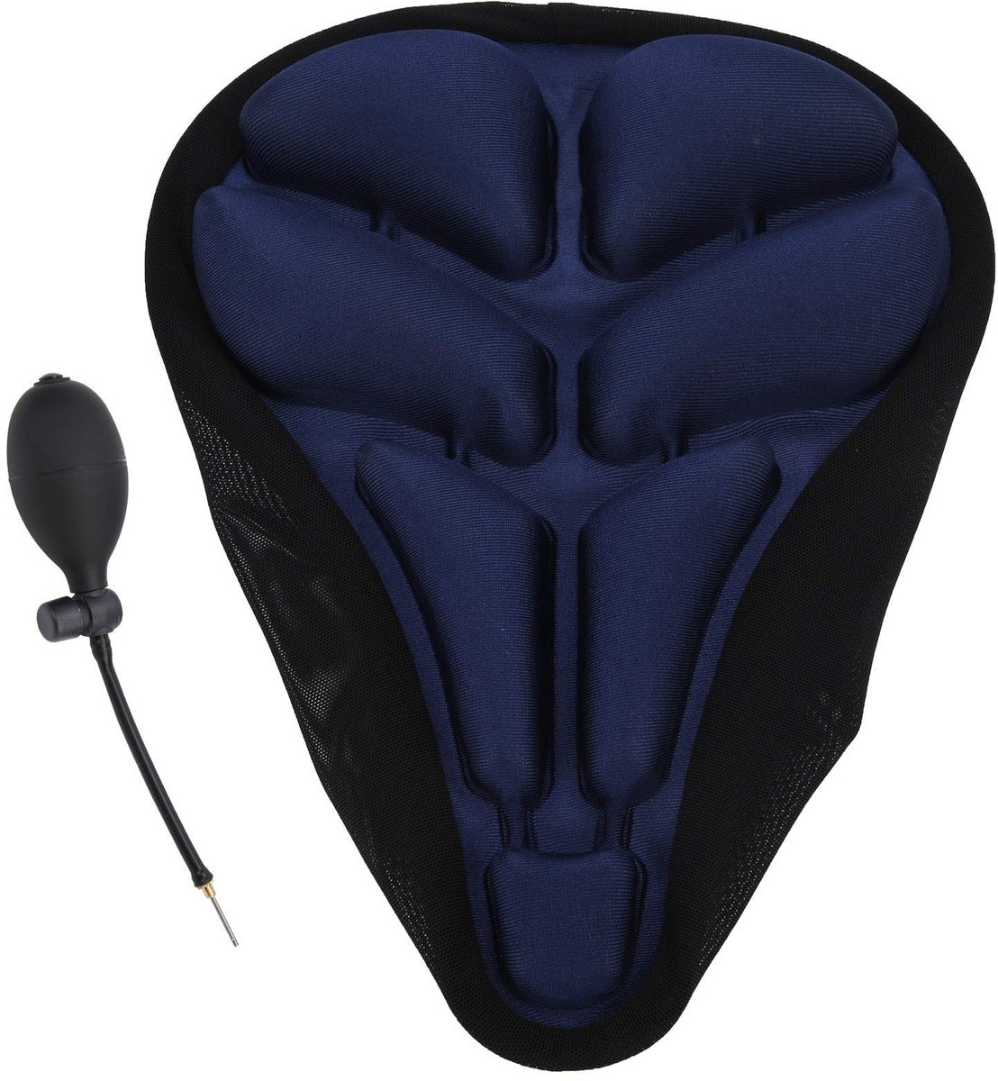 Dailygoods- Fietszadelhoes Schokabsorberend - Opblaasbaar Zitkussen - Antislip - Ergonomisch Design - Universeel - 3 cm Dikte Airbag