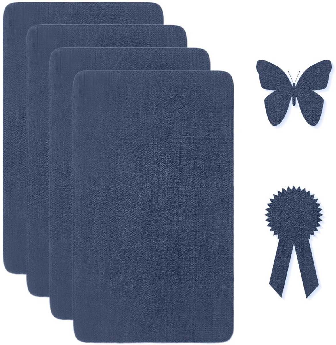 Dailygoods- Reparatiepatches 4 Stuks - Zelfklevende Stof - Canvas - Reparatieset Voor Meubels - Bank/Autostoel - Geschikt Voor Binnen/Buiten - Reparatietape