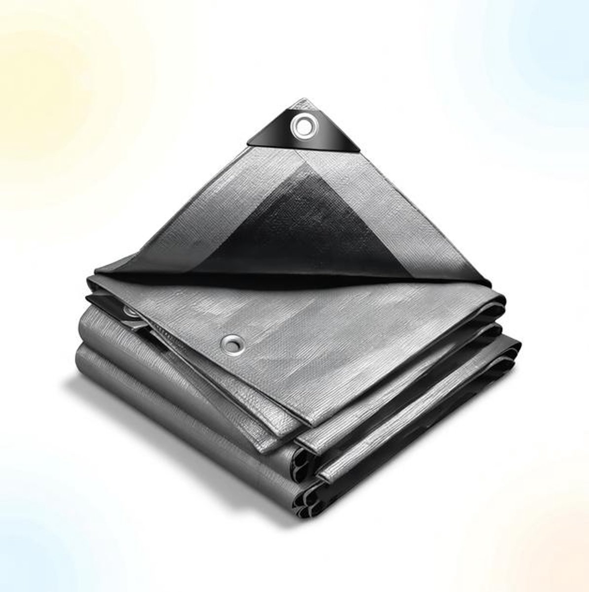 ElleMooi Afdekzeil 4x8 m - Waterdicht Polyethyleen 240 g/m² - Zwaar & Duurzaam met Aluminium Ogen - Geschikt voor Tuin, Zwembad, Boot & Meer