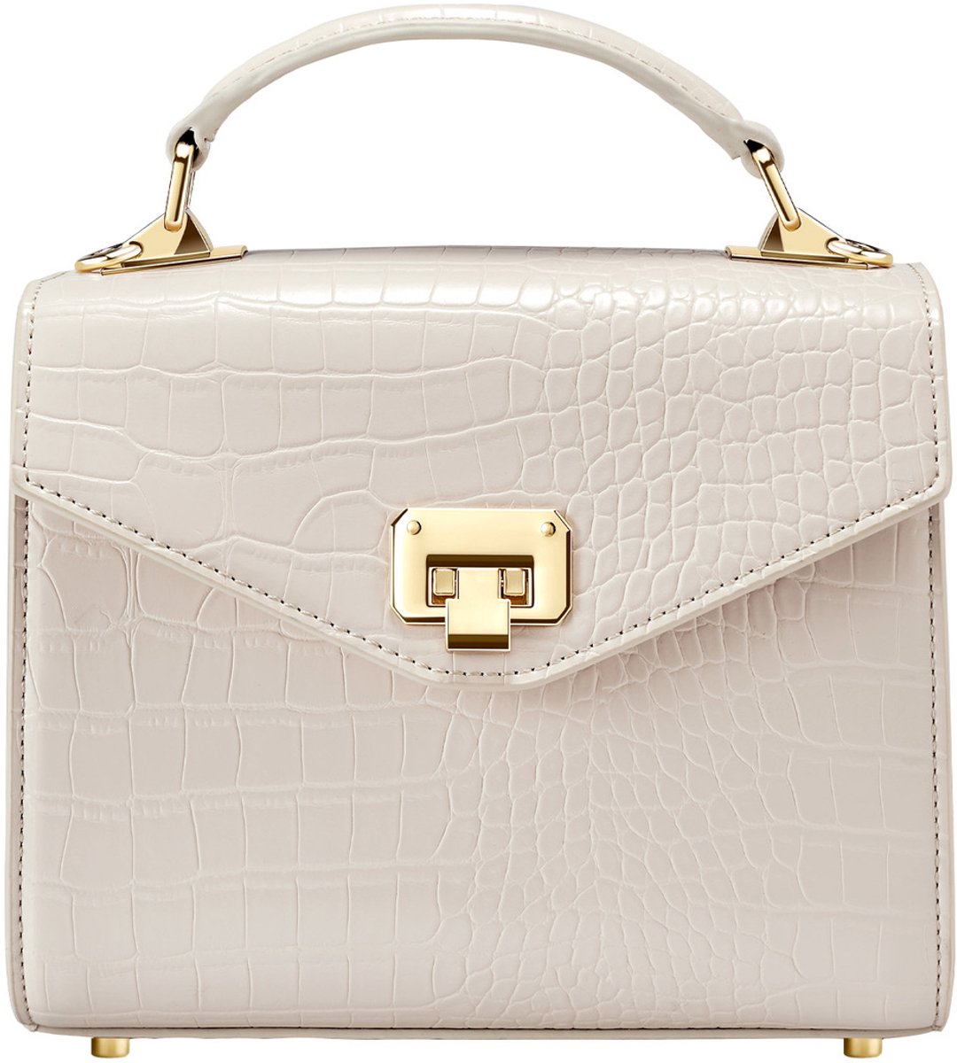 Victoria Hyde "Duchess" - dames tassen - handtas - schoudertas - PU-leer - eenvoudig ontwerp - Luxe tas - Duurzaam en Elegant - cadeau voor vrouw - handtas en crossbody tas - Beige