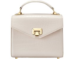 Victoria Hyde "Duchess" - dames tassen - handtas - schoudertas - PU-leer - eenvoudig ontwerp - Luxe tas - Duurzaam en Elegant - cadeau voor vrouw - handtas en crossbody tas - Beige