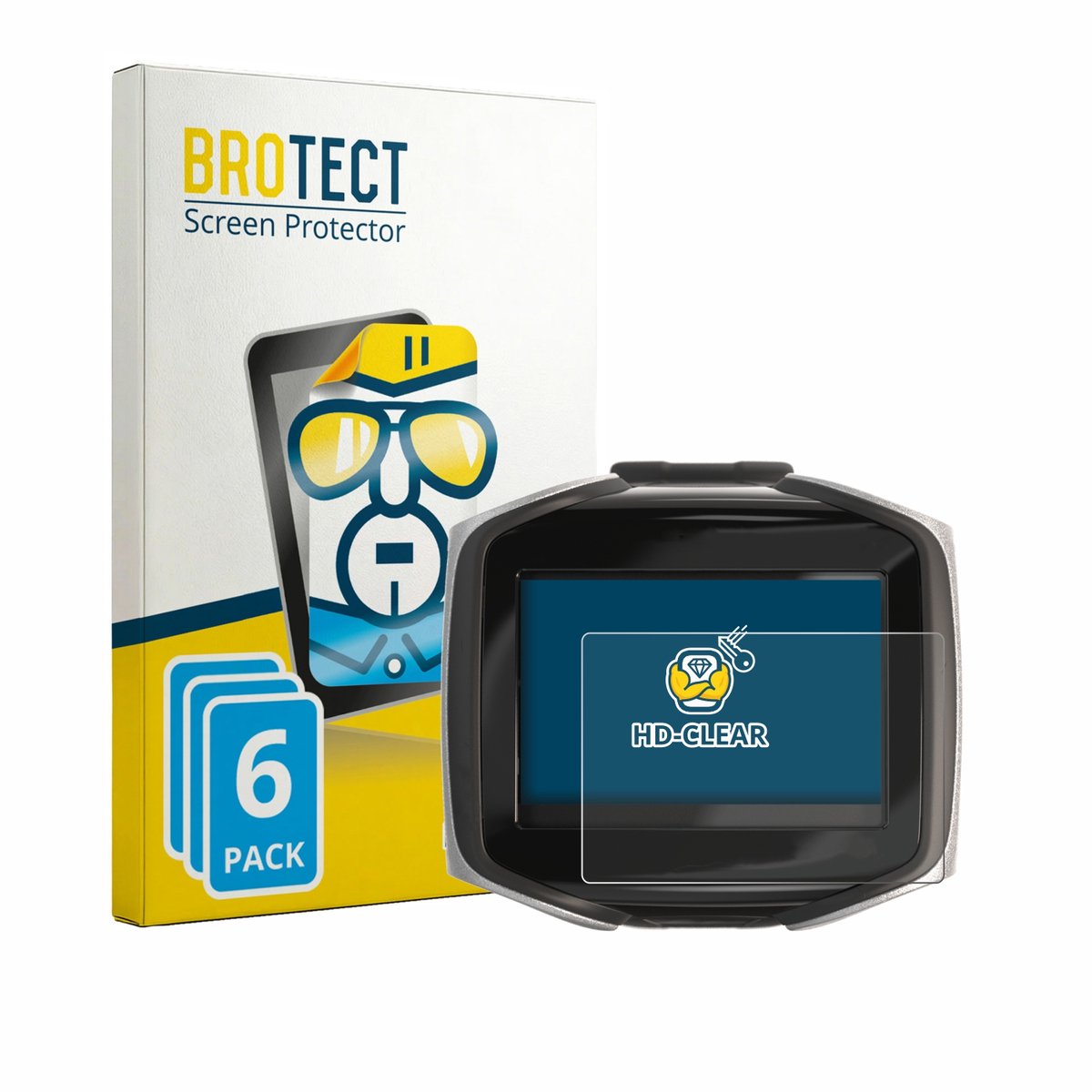 BROTECT - Screenprotector voor Mares Quad CI - Folie Beschermfolie transparant 6 Stuks