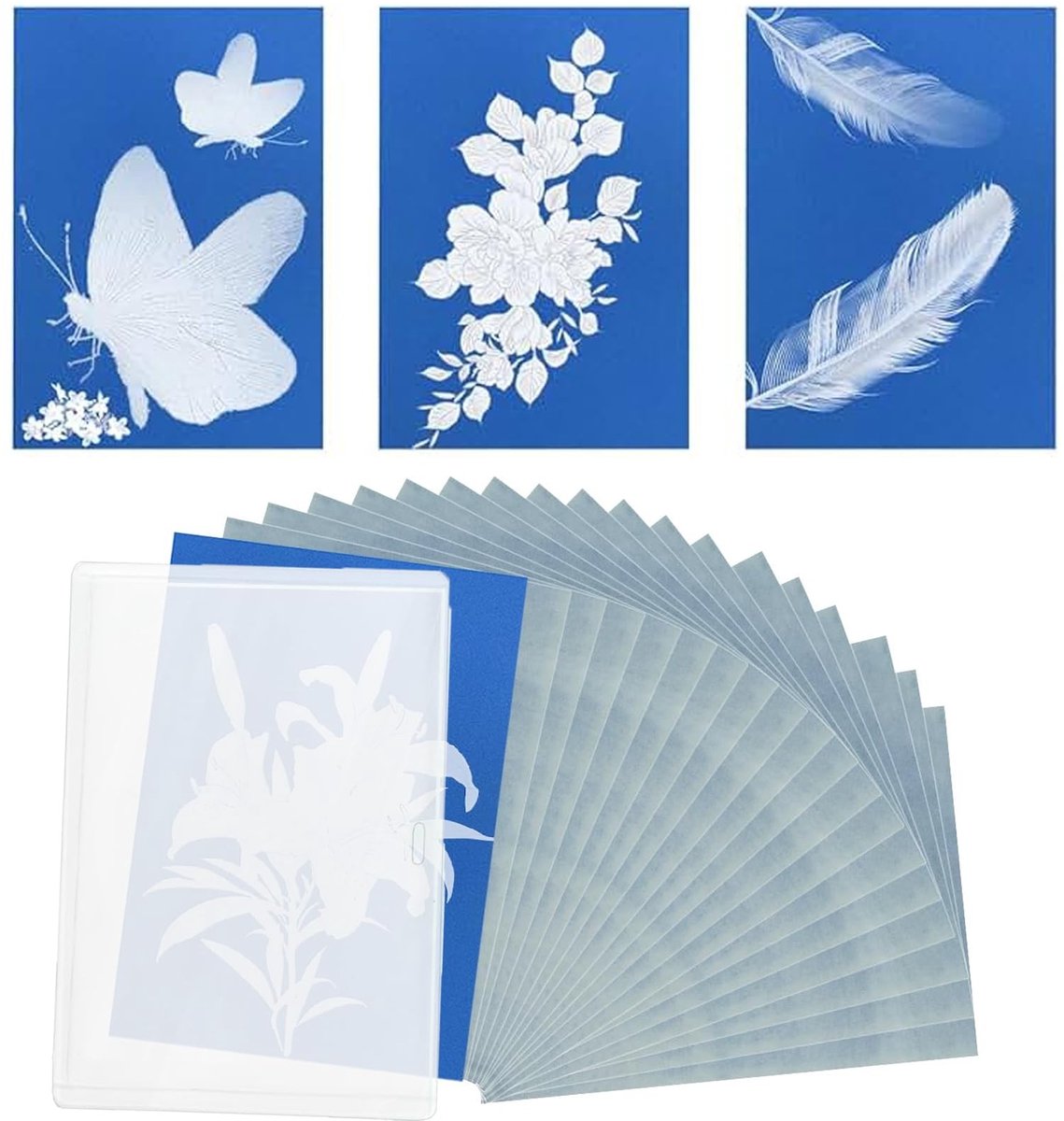 Dailygoods - 30 Vellen Cyanotypepapier - Zon Printpapier voor Creatieve Projecten