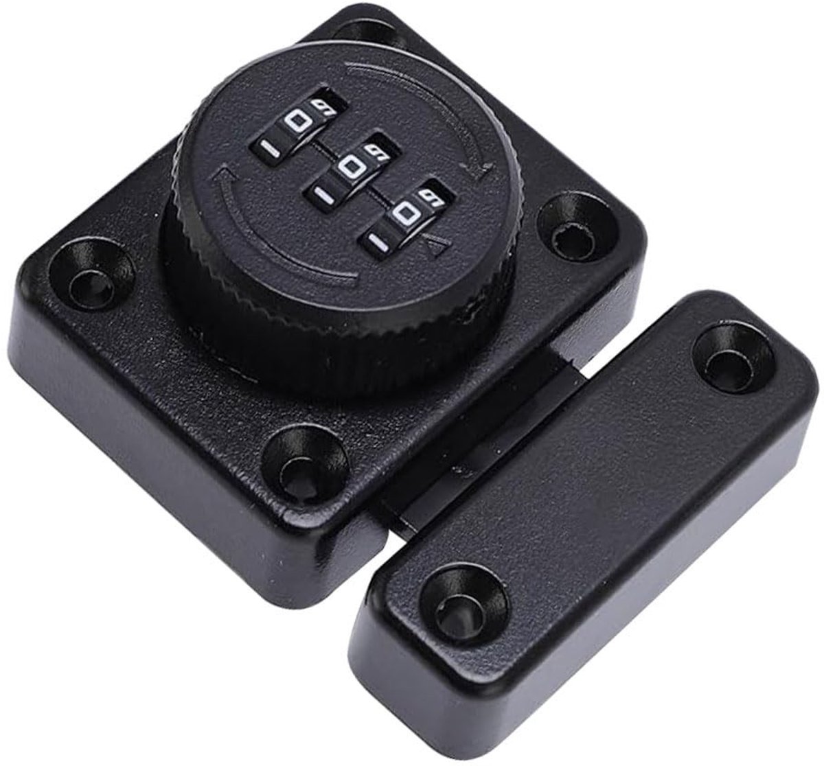 Dailygoods - Zwart Mechanisch Hangslot met Combinatiecode