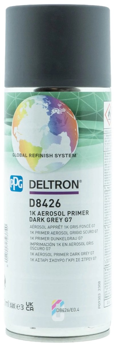 PPG D8426 1K Primer Donker Grijs G7 Spuitbus