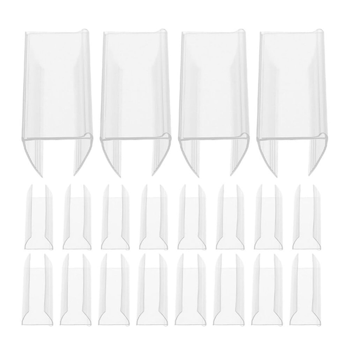 ZEYNOMAX- Prijsbordhouder Antislip - Beweegbare Etikettenhouder - Bordhouder - Clip - 20 Stuks - Robuuste Prestaties