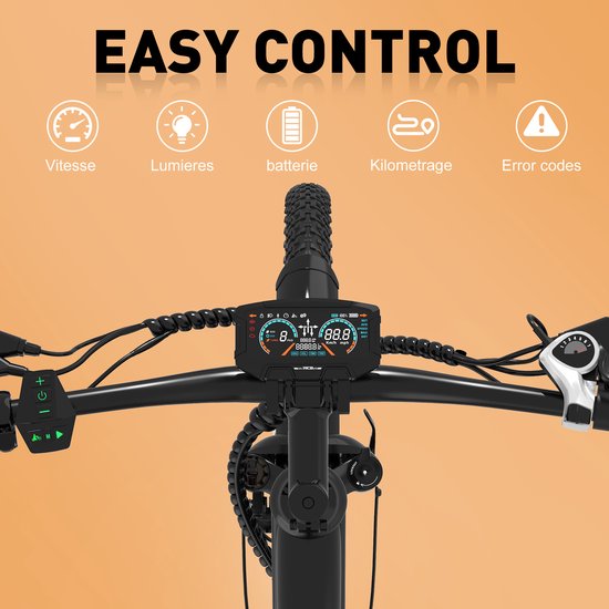 RCB G5 Elektrische Fiets, Trendy 80km City Commuter EBike, 250W, 36V 13Ah, Voorvorkvering, 7 Versnellingen, App, NFC & LCD, Lichtgewicht Aluminium, Zwart, Dames/Heren van RCB — afbeelding 4
