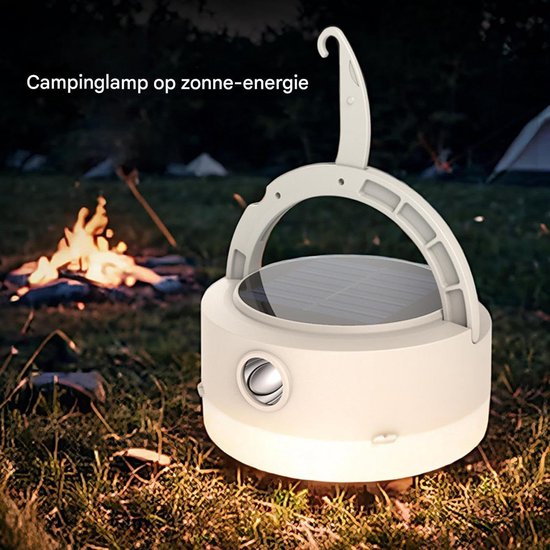 Solar Camping Lantern, Solar Camping Lights | Outdoorlichten op zonne -energie,Waterdicht oplaadbare draagbare lamp voor buitenavonturen indoor decor met 8 modi — afbeelding 4