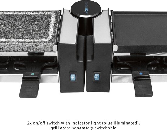 Clatronic RG 3678 - Gourmetset - 2in1 Raclette/Steengrill - 8 Personen — afbeelding 2