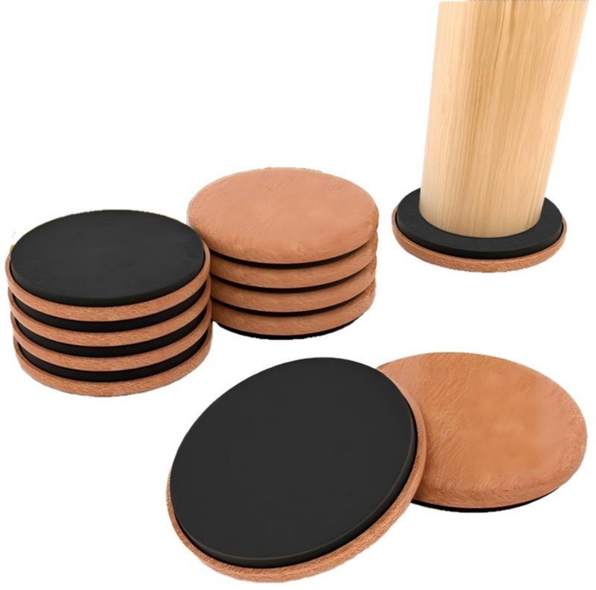16 stuks Meubelglijders – M – 120 x 18 mm – Vlakke pads met viltbodem – Krasbestendig & ge