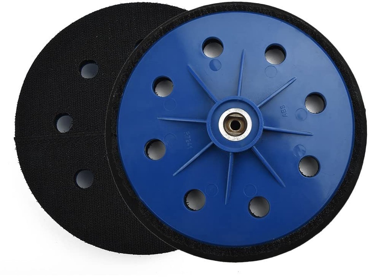 JHUBERS - Wandpolijst- en schuurschijf - 7 inch 180 mm - Zacht abs materiaal - 8-gaats schijven - Voor optimale afwerking en gebruiksgemak