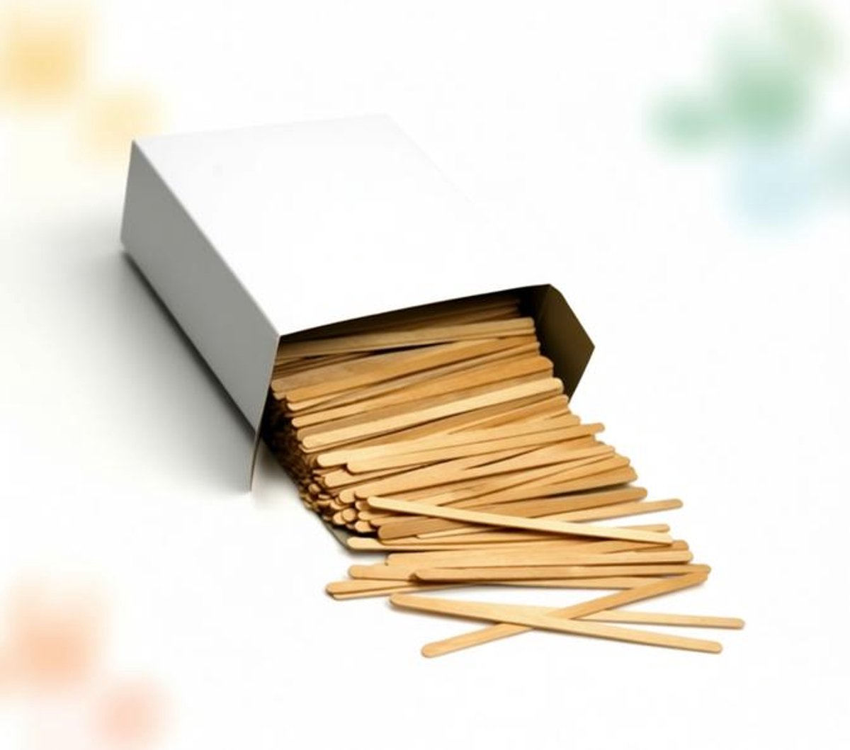 ElleMooi - 100 Biologisch afbreekbare houten roerstaafjes - 140 mm - Composteerbaar - Voor koffie, thee en warme dranken