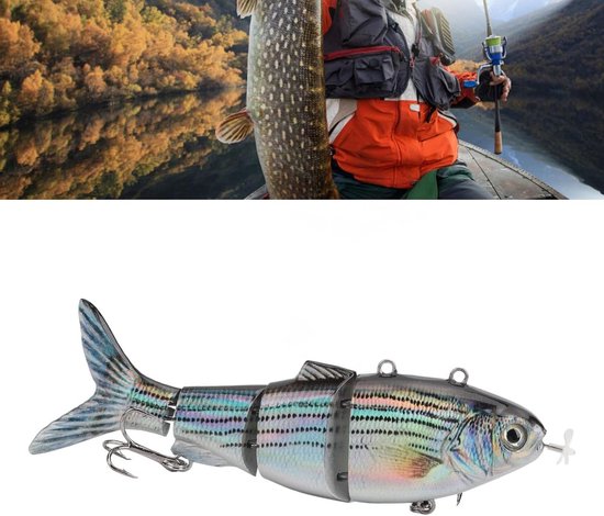 VGEBY USB Oplaadbare Elektrische Vis Lure - Realistische Dobber Met LED Licht Voor Snoek van VGEBY — afbeelding 5