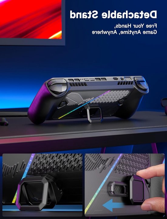 Compatibele ModCase voor ASUS ROG Ally X (2024) met Afneembare Voorzijde, Beschermhoes en Draagband - Ideaal voor Gaming en Bescherming — afbeelding 2