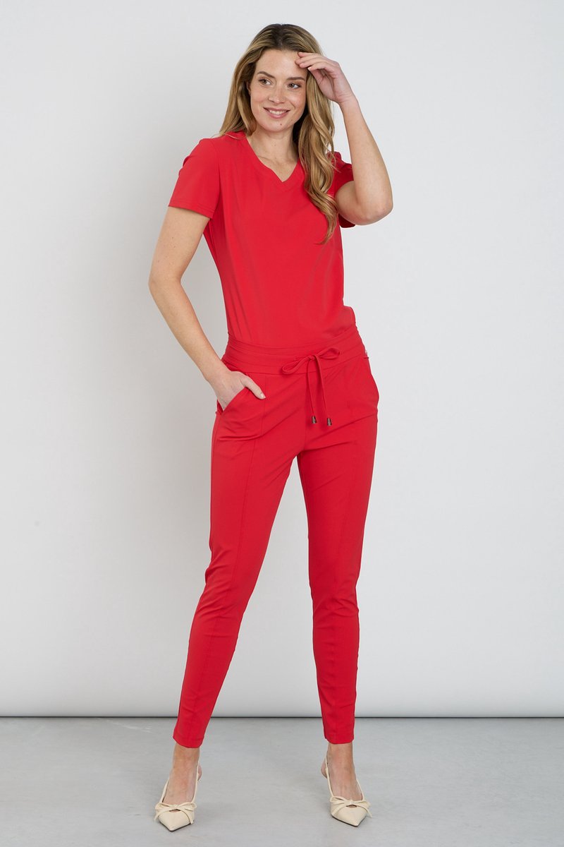 Mi Piace Travel Broek Dames - Rood - Maat XL/42 - 202016
