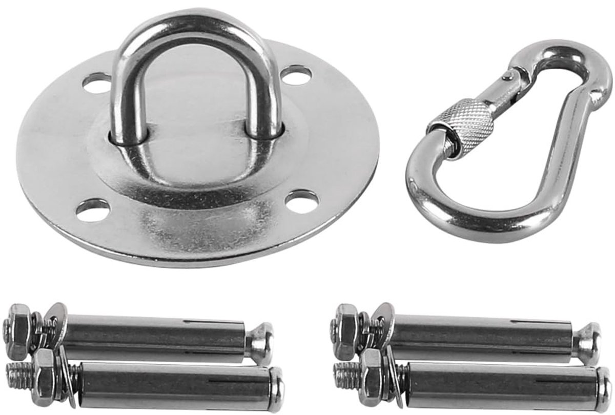 Dailygoods- Schommelhaak Heavy Duty - 360° Draaibaar - Roestvrij Staal - Sterk Draagvermogen - Eenvoudig te Installeren - Geschikt voor Binnen/Buiten - Hangstoel