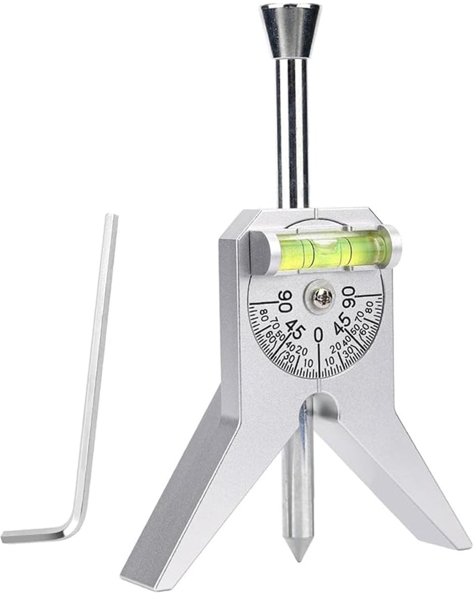 Dailygoods- Pijpzoeker Verstelbare Wijzerplaat - Y Type Basis - Duurzame Constructie - Nauwkeurige Hoekaanpassingen - Stabiele Voet - Robuuste Metalen Constructie - Buizenmarker