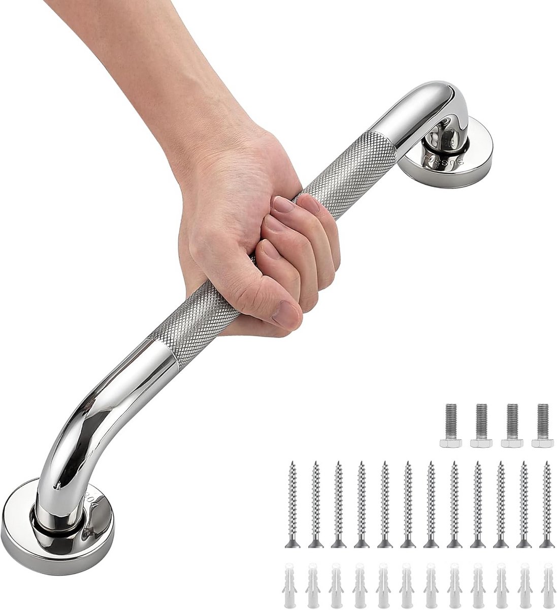 Handgrepen voor douchehandgreep 61 cm antislip roestvrij staal