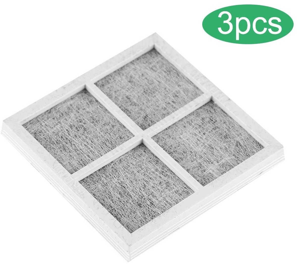 Dailygoods- Luchtfilter Vervangset - Geschikt voor LT120F/ADQ73214402 - Koelkast Onderdelen - Actieve Koolstof - Efficiënte Geurverwijdering - Koelkastfilter