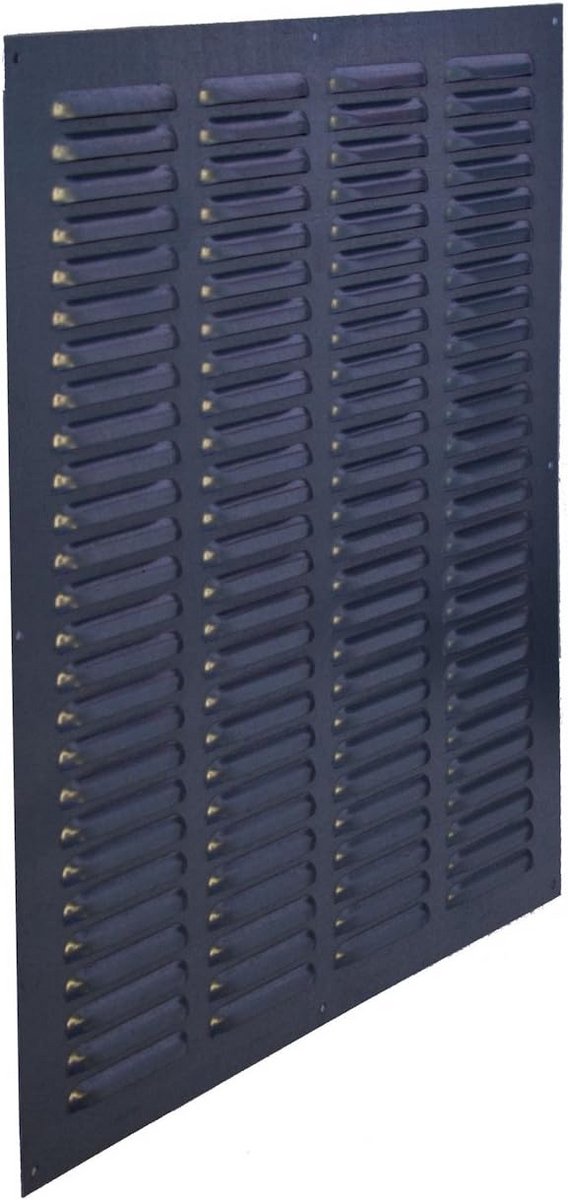 Ventilatie rooster - Roestvrij staal - Luchtcirculatie verbeteren - Met insectenwering - 50x50 cm - Zilverkleurig