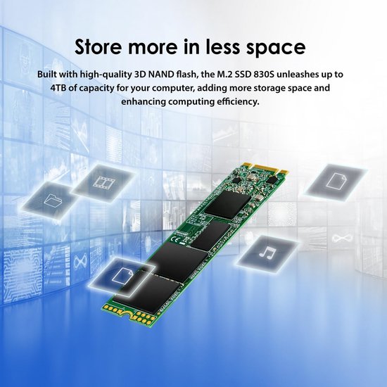Interne SSD - Opslag M.2 - Snelle Data Opslag - Hoge Schrijfdurzaamheid - 2 TB - Zwart Groen — afbeelding 3