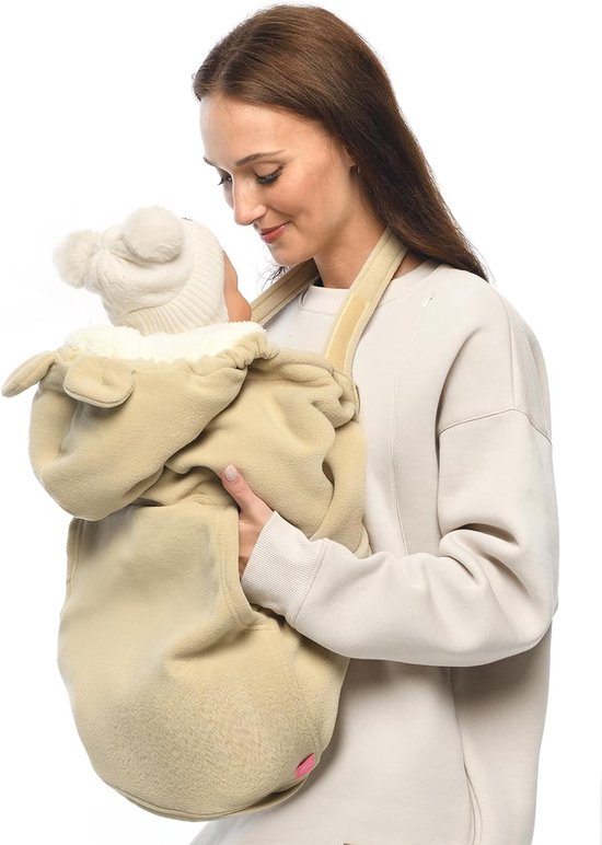 Baby draagcover - Universele hoes - Baby warm houden - Gemaakt in EU - 20 x 65 x 65 cm — afbeelding 2