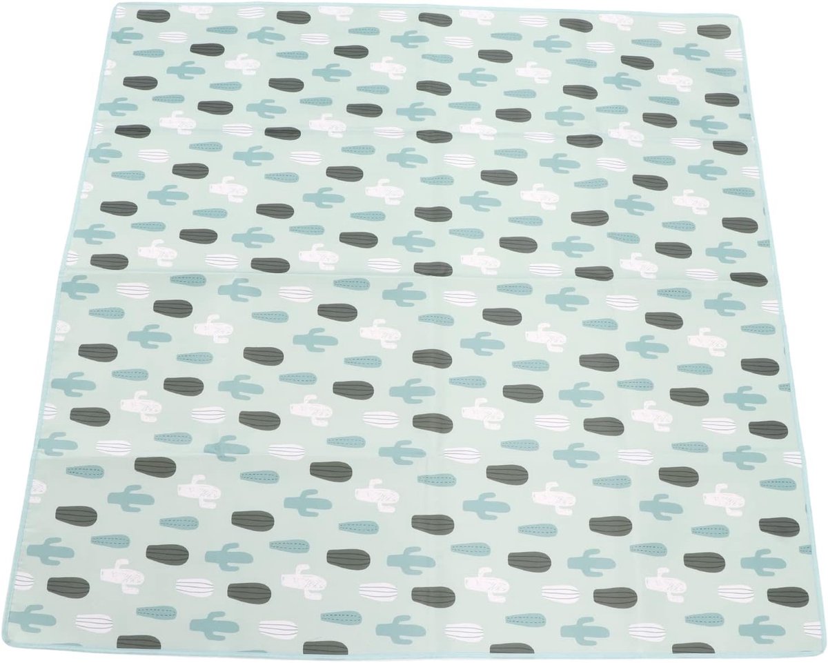 Gewatteerde Speelmat - Baby Kleed Kruipmat - Baby Spelplezier - Waterdicht Antislip Ontwerp - 110 x 110 cm - Groen