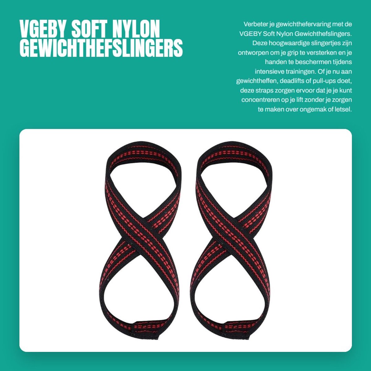 Dailygoods- Gewichthefriemen met hoge kwaliteit - Nylon - Duurzaam - Antislip - Bescherming - Verbeterd gevoel - Gewichthefriem