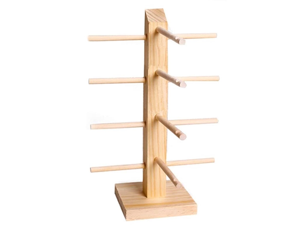 Dailygoods- Brillenhouder Houten - Brillenrek - Zonnebril Display - Opbergstandaard - Duurzaam - Veilig in gebruik - Brillenstandaard