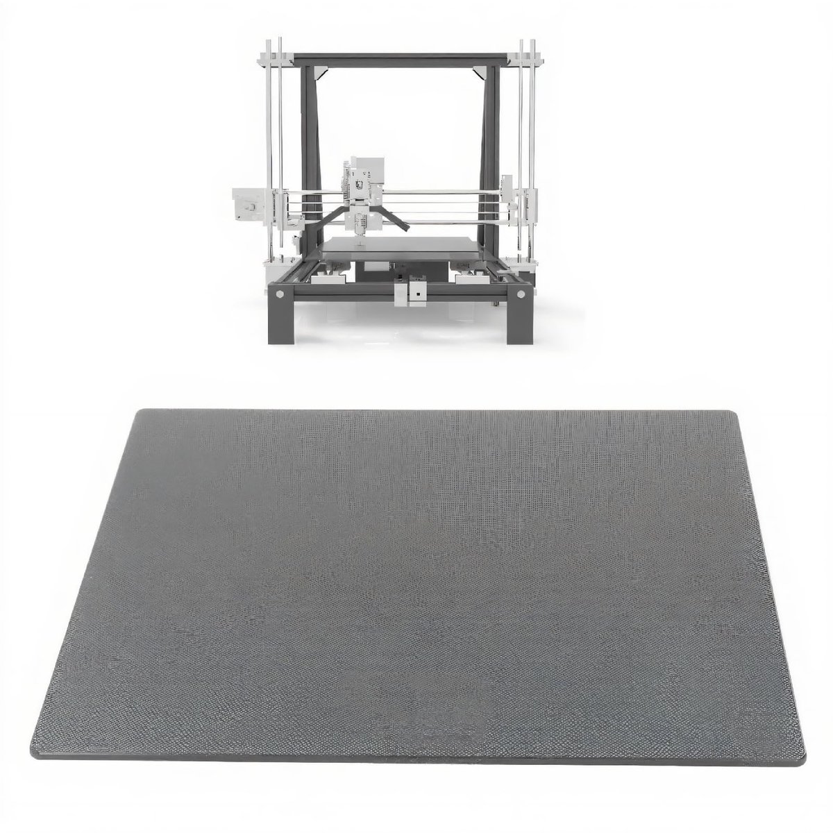 Dailygoods- Glasprint Bedplaat 220x240x4mm - 3D Printer Behuizing - Geen Randkrulling - Duurzaam - Makkelijk Schoon te Maken - Geschikt voor Anycubic MEGA S - 3D-printer Bed