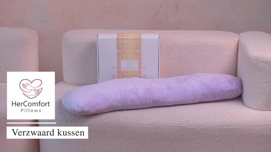 HerComfort Pillows Gewichtskussen voor Volwassenen 3 KG – 104*30 CM Paars – Prachtig Cadeau - Slaap Beter & Kom Tot Rust – Verzwaarde Kussen – Verzwaringskussen voor Meer Focus – Weighted Body Pillow – Anti-Stress Slaap Knuffel – Anxiety Pillow