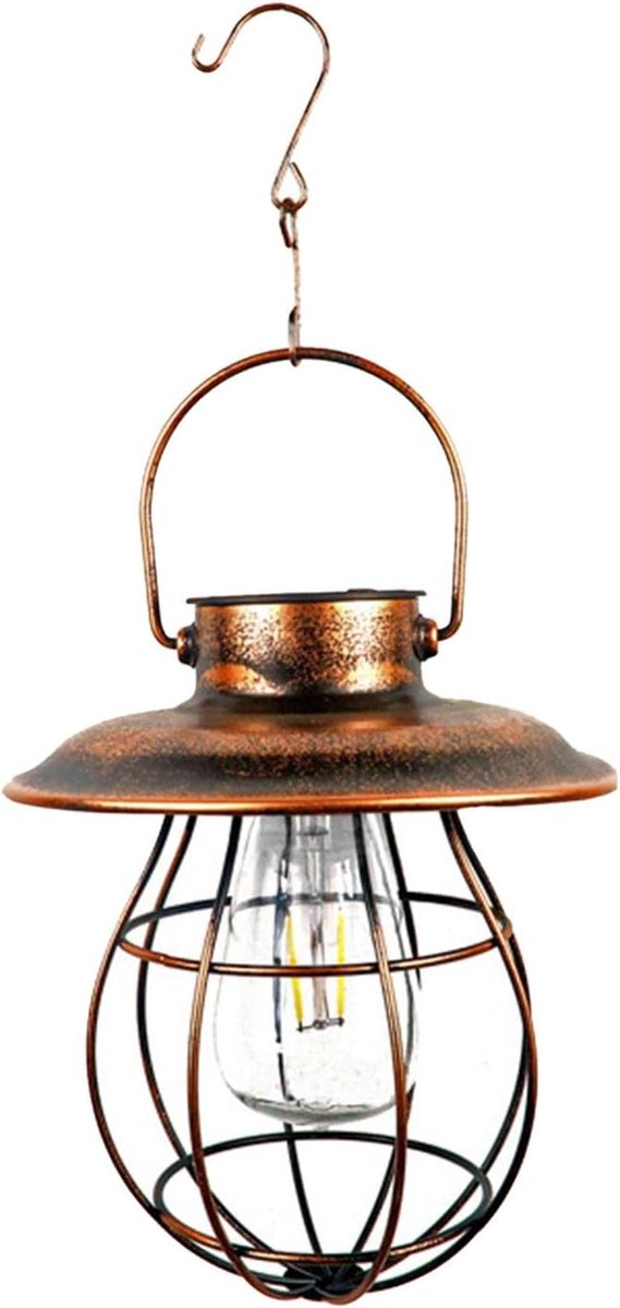 Antieke Lantaarn - Hanglamp Zonne-energie - Buiten Decoratie - Automatische Aan/Uit - 14 x
