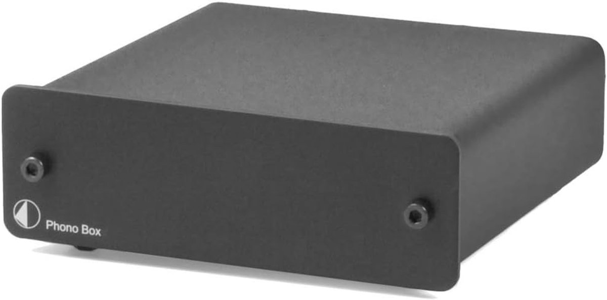 Phono Voorversterker - Platenspeler Versterker - Muziek Luisteren - MM/MC Schakelbaar - 7.5 x 10.7 x 7.2 cm - Zwart