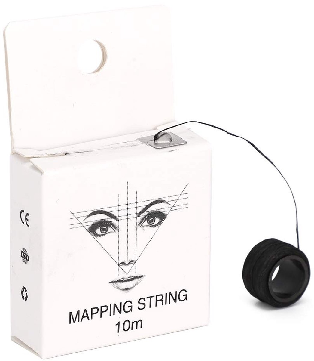 Dailygoods- Wenkbrauwmarker 10 m - Pre Inked Mapping String - Nauwkeurig Tekenproces - Microblading Accessoire - Geschikt voor Beginners - Vermindert Proceduretijd