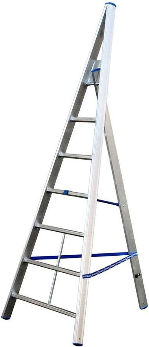 Aluminium Ladder - Vouw trap - Klus en onderhoud - Lichtgewicht en duurzaam - 6 treden - Niet van toepassing