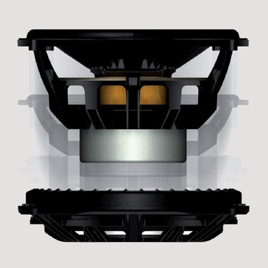 Center luidspreker - Midden speaker - Thuisbioscoop geluid - Ultra plat design - 35 cm diep - Zwart — afbeelding 4